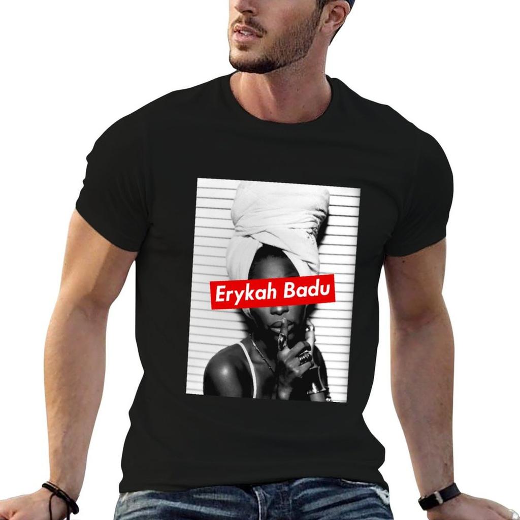 Erykah Badu (9) T-Shirt Comfortable Basic Crew Neck Tee