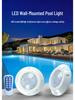 LED Outdoor Wall-Mounted Underwater Light, RGB Remote Control, IP68 Waterproof for Pool and Pond Landscapes