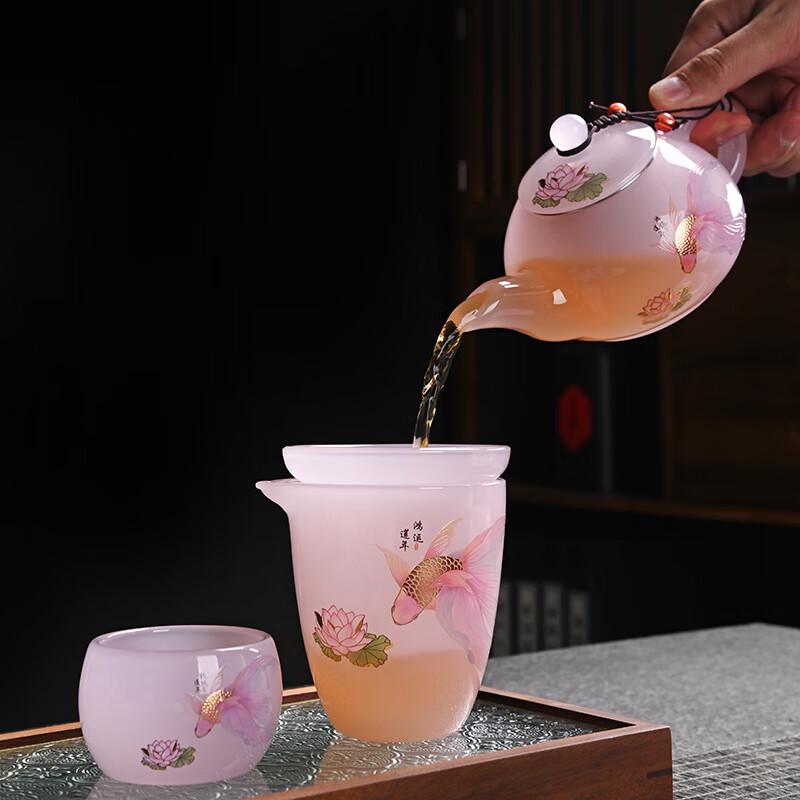 Chaxun Dehua Glazed Ceramic Gongfu Tea Set