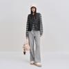 Ledin Autumn Drawstring Knit High-Waist Wide-Leg Casual Pants