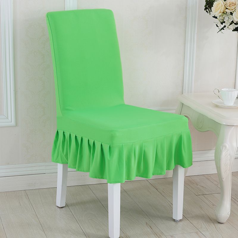 

For Home Chair Cover Elastic One-Piece Dining Table Chair Covers Stool Cover Hotel Restaurant Seat Cover Minimalist Fabric Fruit Green