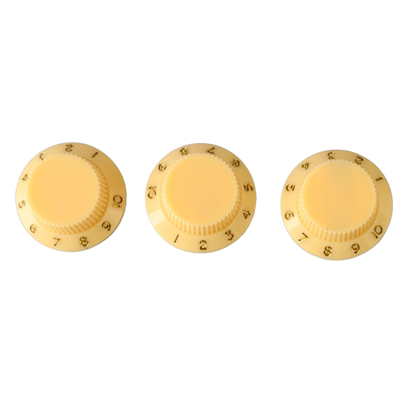 

3 шт., поворотные ручки потенциометра, ручка регулировки громкости, замена для электрогитары, баса