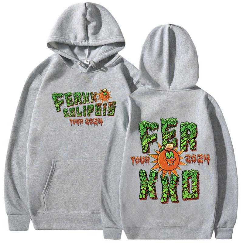 Feid Ferxxo Ferxxocalipsis 2024 World Tour Hoodies Men Women Fashion Hip Hop Oversized Sweatshirts Casual Vintage Pullovers