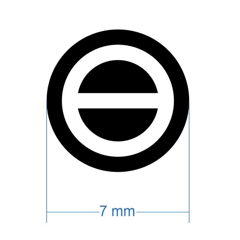 

7 мм наклейка с винтовым отверстием, защита от удаления, хрупкая бумага, пустая этикетка, очевидная гарантия, пустотный штамп, охранная пломба Black