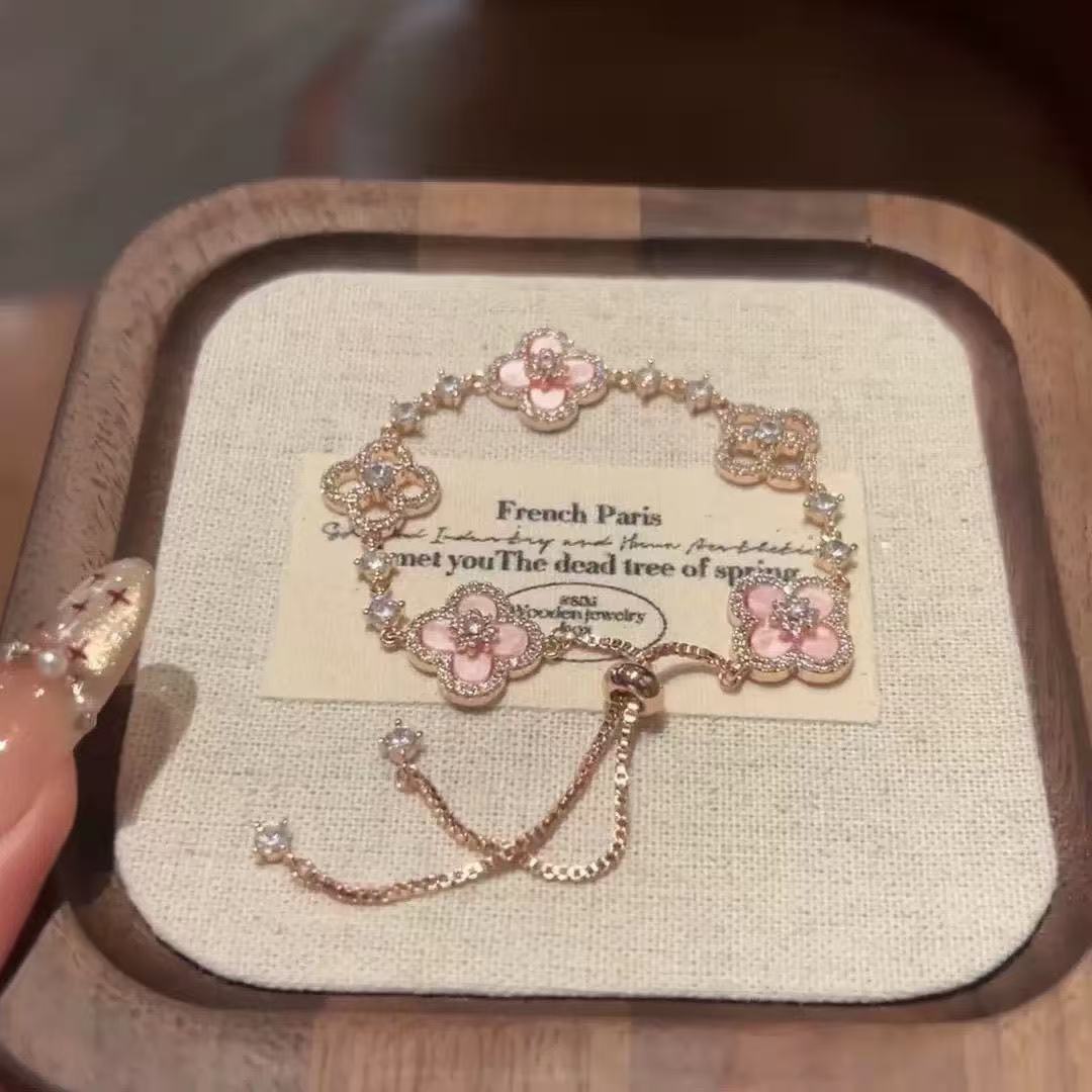Весенний Цветочный Клятва  средневековый розовый цветочный браслет осенний новый женский темперамент нишевый универсальный модный браслет