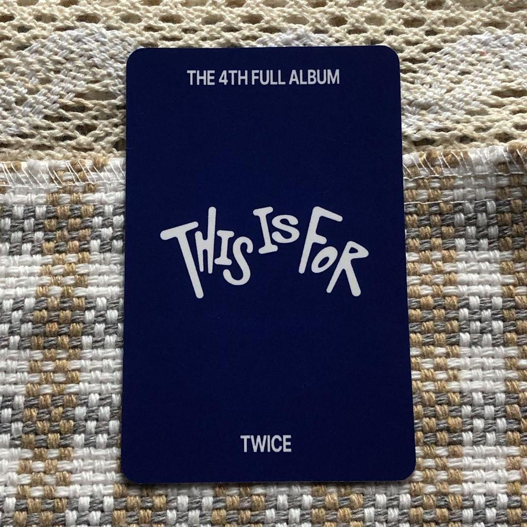 [USED] Twice Tzuyu THIS IS FOR Bonus Pre-Recorded Limited Edition Trading Card
