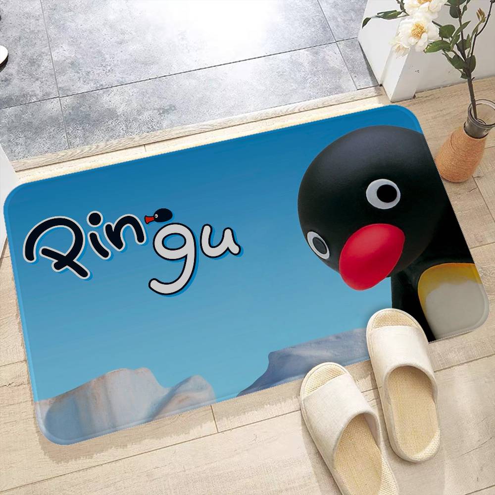 Kinder Animation P-Pingu Fußmatte Waschbar Rutschfest Wohnzimmer Sofas Stühle Bereichsmatte Kücheneingangsbereich Teppich