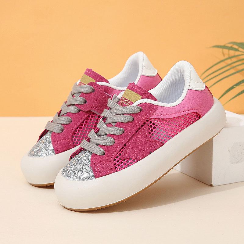 Girls' Casual Low-Top Sneakers - Autumn 2023 New Style, Soft Non-Slip Sole, Fashionable Sports Shoes for Little Girls
