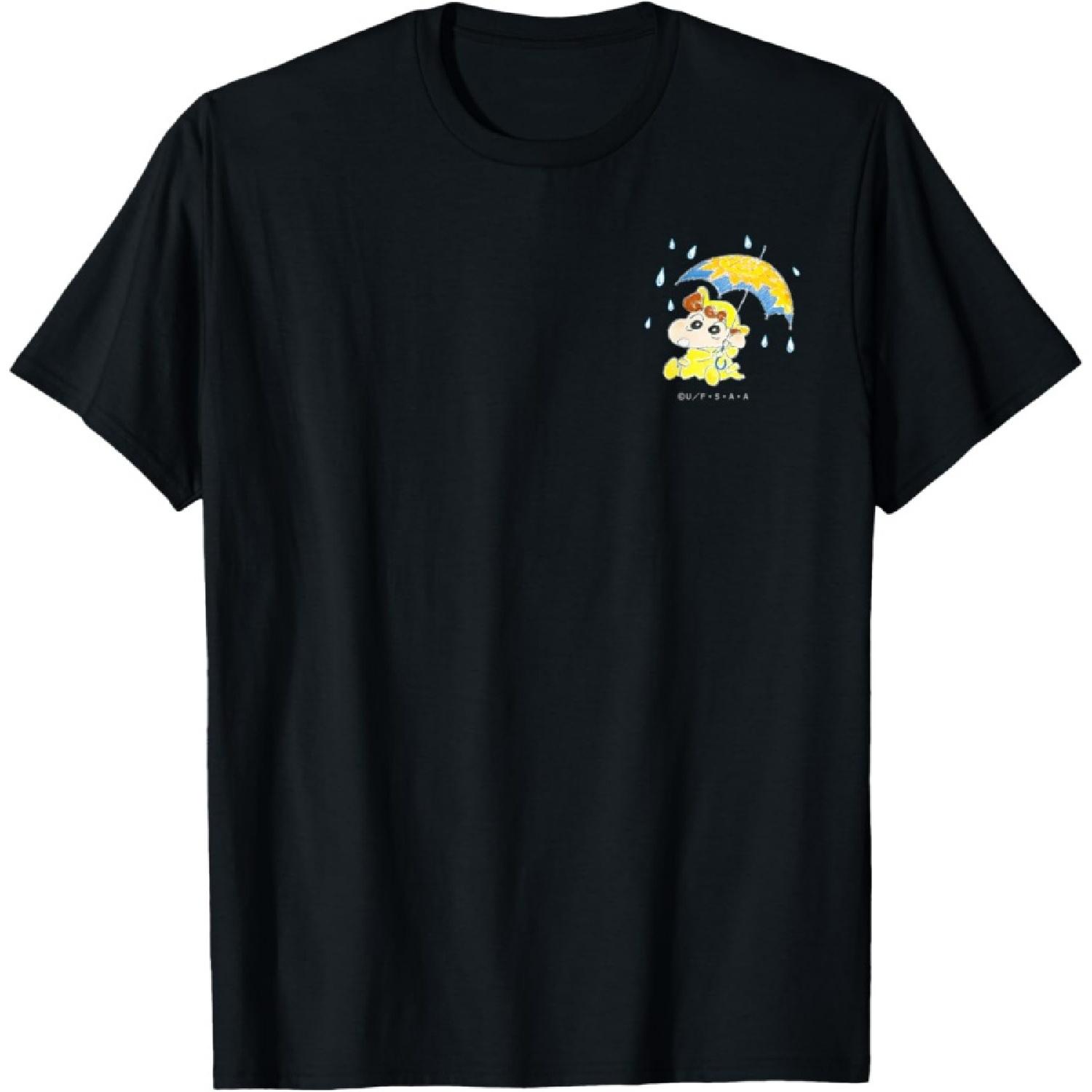 Crayon Shin-chan Himawari s Umbrella onepoint T-Shirt S чёрный