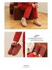 Men's High Heel Wool and Cotton Slippers: Warm, Non-Slip, Velvet Lined for Autumn & Winter