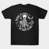 Men Black Print T-shirt There It Goes My Last Flying No-Cut Transfer Paper Print Cotton Tshirt