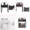 For Mercedes Benz E Class W213 2016-2020 Carbon Fiber Style ABS Plastic Rear Row Armrest Box AC Vent Cover Trim Car Accessories