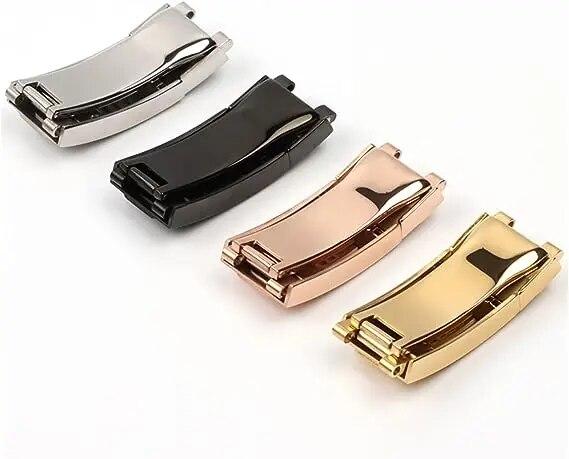 9 mm sammenleggbar spenne i rustfritt stål Glidelås Passer for Rolex For Submariner For Oysterflex For Daytona For GMT Klokkebånd D