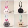 Bag Hanging Cat Plush Pendant Stuffed Car Keyring Creative Plush Ball Key Chain  Jewelry Gift