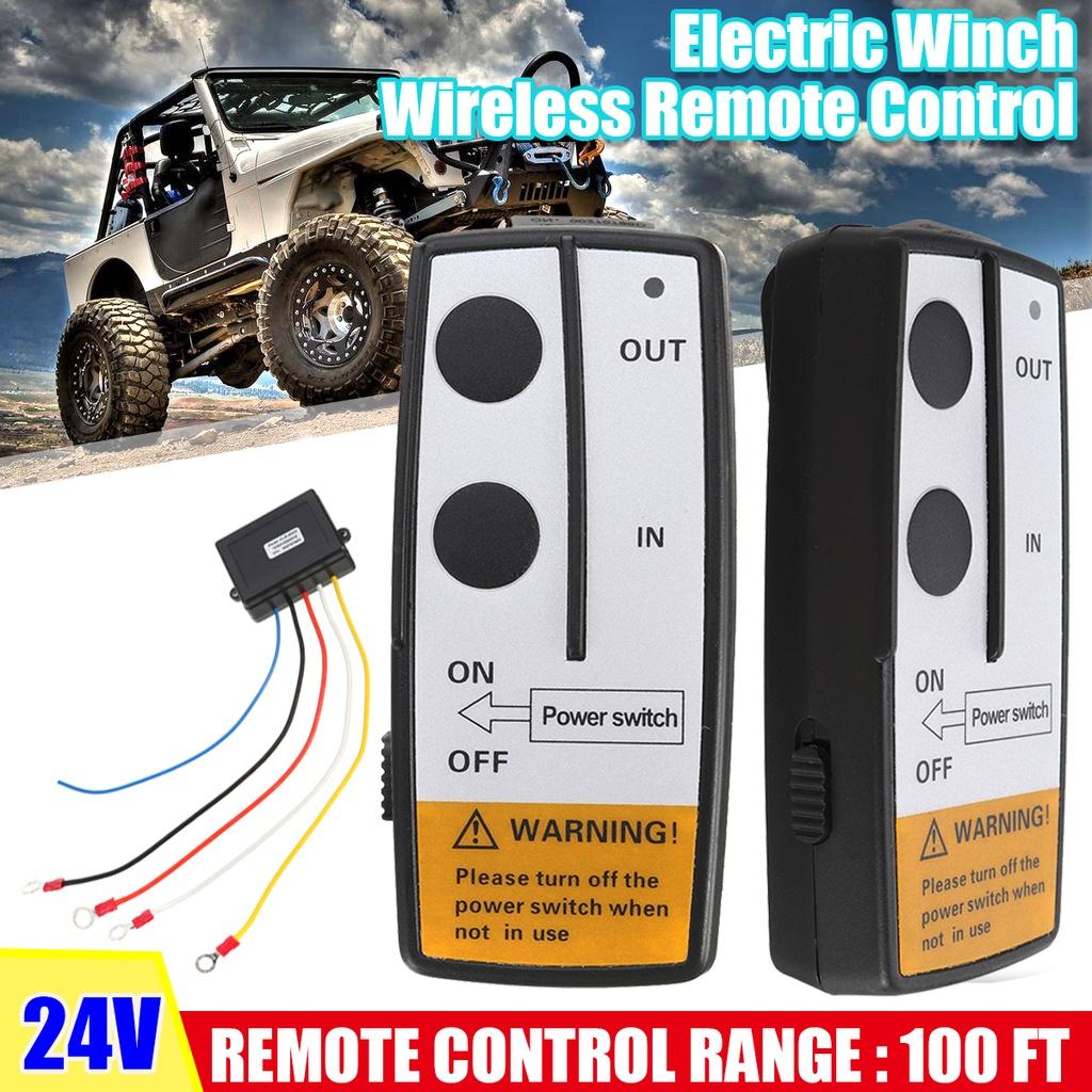 24V Electric Winch Wireless Remote Control System for Truck Jeep ATV Winch