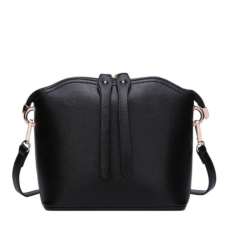 Korean Version Fashionable Leather Shell Bag for Women, Casual Single-shoulder Crossbody Small Bag