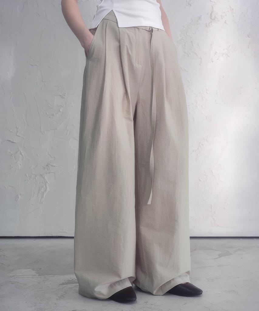 VIVACIOUS Idil Tuck Belted Pants_3 Colors