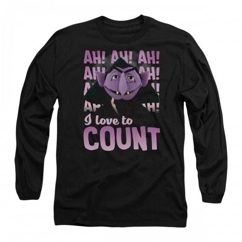 Sesame Street Unisex Adult Ah! Ah! Ah! Long-Sleeved T-Shirt