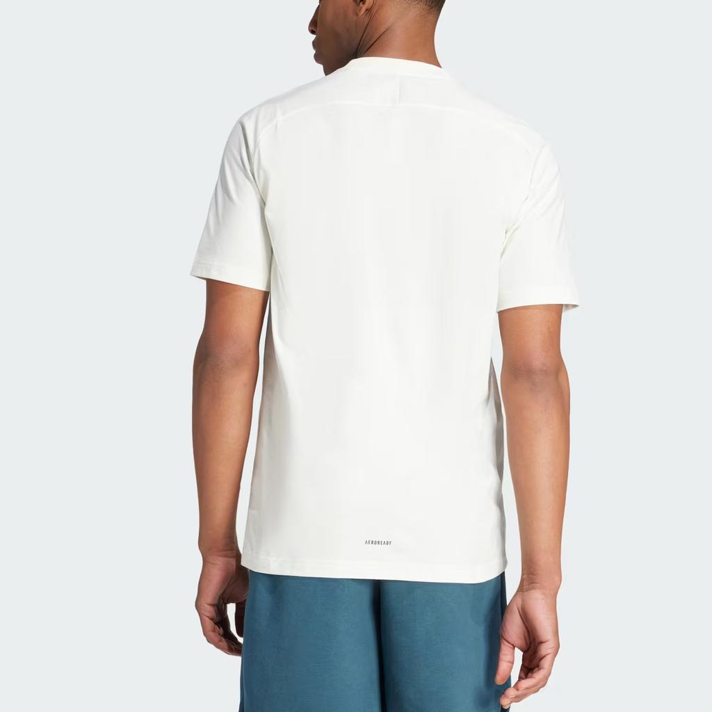 Adidas Italy National Team Football Casual Printed Raglan Sleeve T-Shirt Men Tops White IU2120