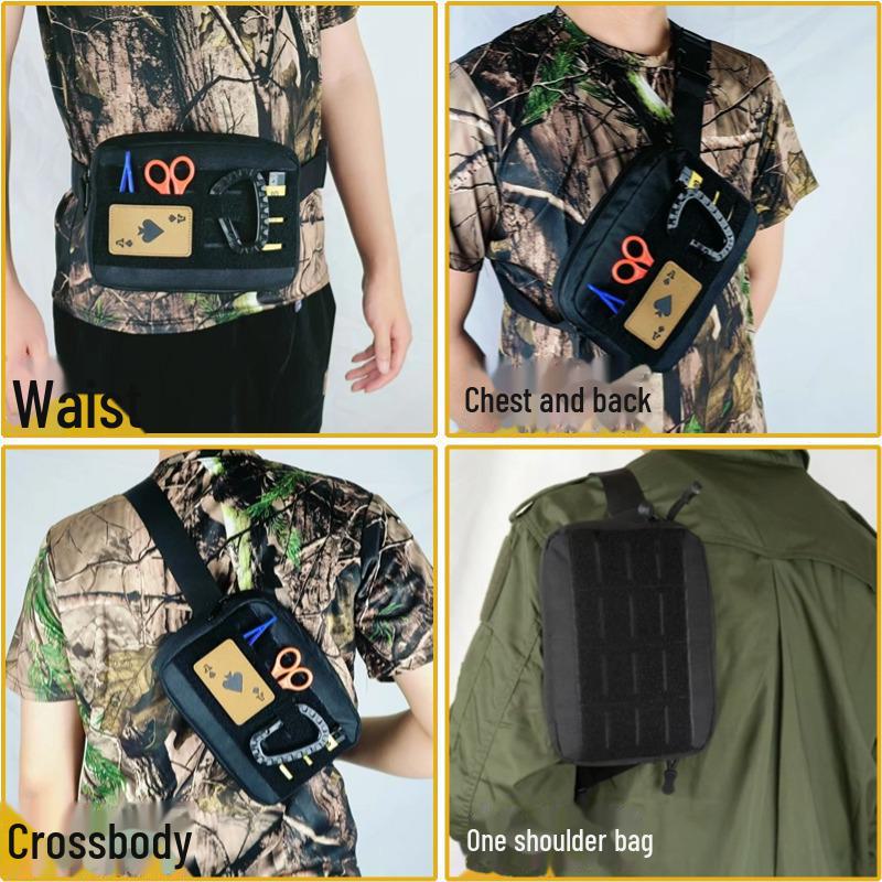 Men's Tactical Cross-Border Outdoor Sports Waist Bag with Laser-Cut MOLLE Mounting
