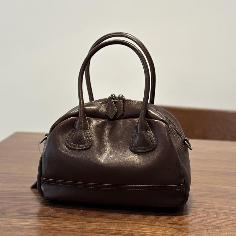 

Johnature Простая однотонная мягкая сумка из коровьей кожи в стиле ретро, сумка-ракушка из натуральной кожи, универсальные сумки через плечо кофейный