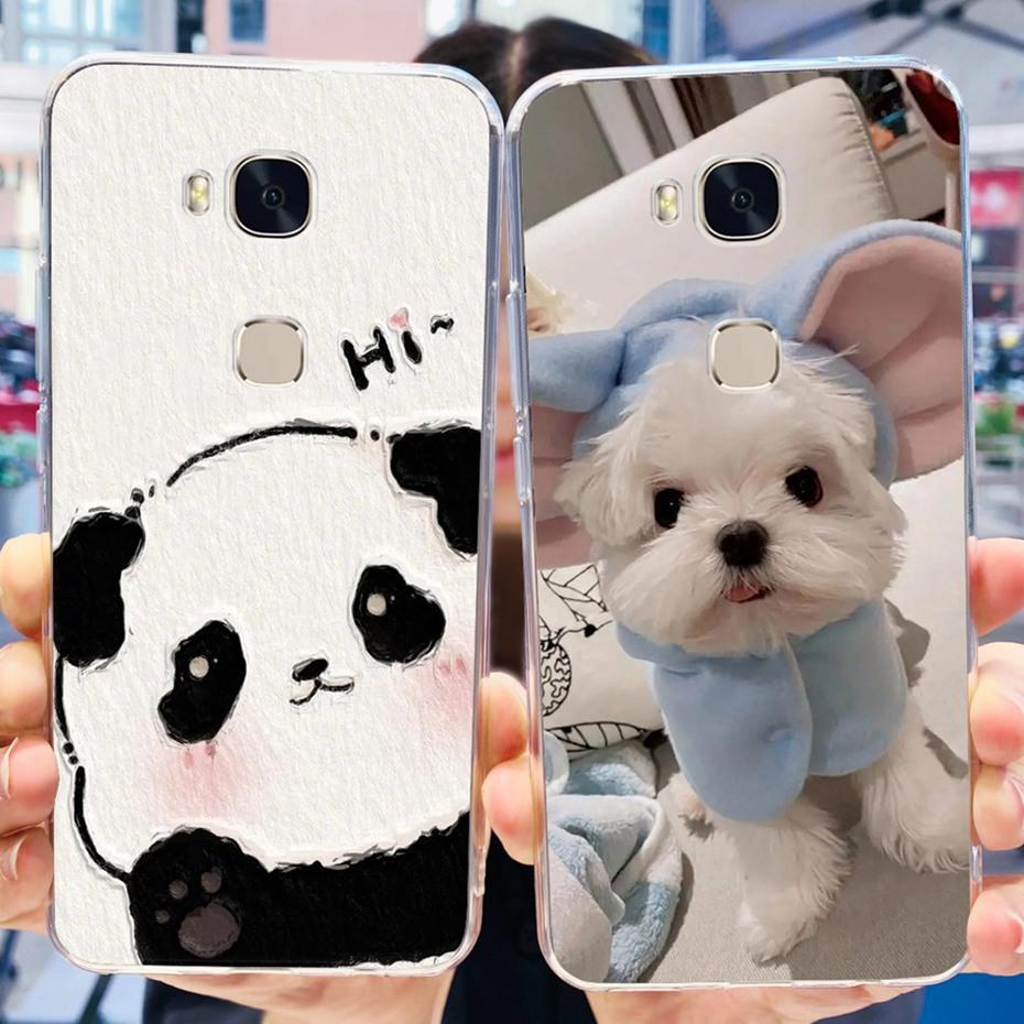 Lovely Printing Case For Huawei GR5 KII-L22 KII-L21 / GR5 2017 BLN-L21 BLN-L22 Soft Silicone TPU Back Cover Phone Cases