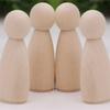 20/50 Pcs DIY Wood Peg Dolls Handmade Unfinished Doll DIY Crafts Nursery Decoration Wood Peg Dolls Home Decoration Ornament