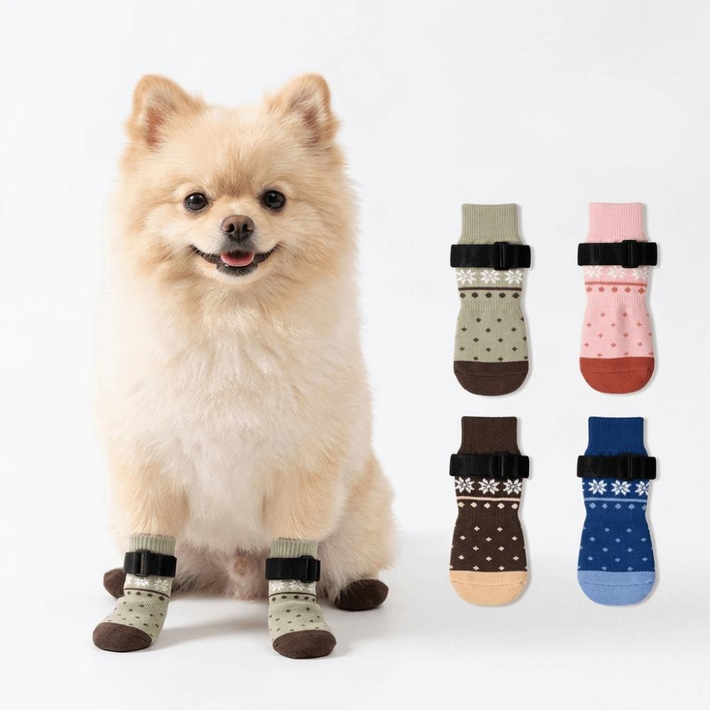 1 Set Anti Slip Puppy Sock Breathable Dog Paw Protector Sock New Dog Sock  Daily Paw Protection
