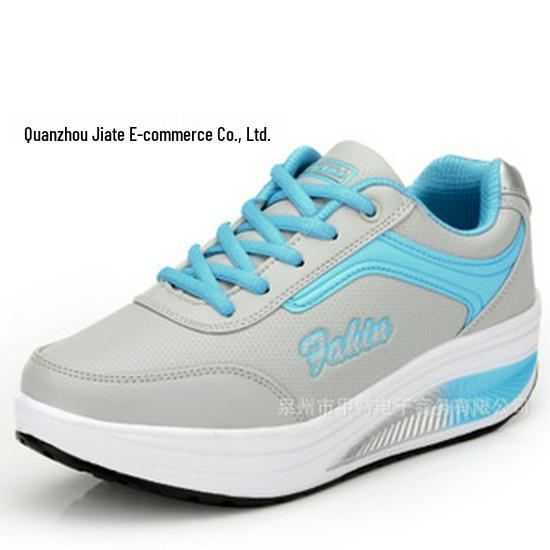 Cross 2023 Autumn Women's Height-Boosting Mesh Rocking Shoes - Thick Sole Casual Running Sneakers