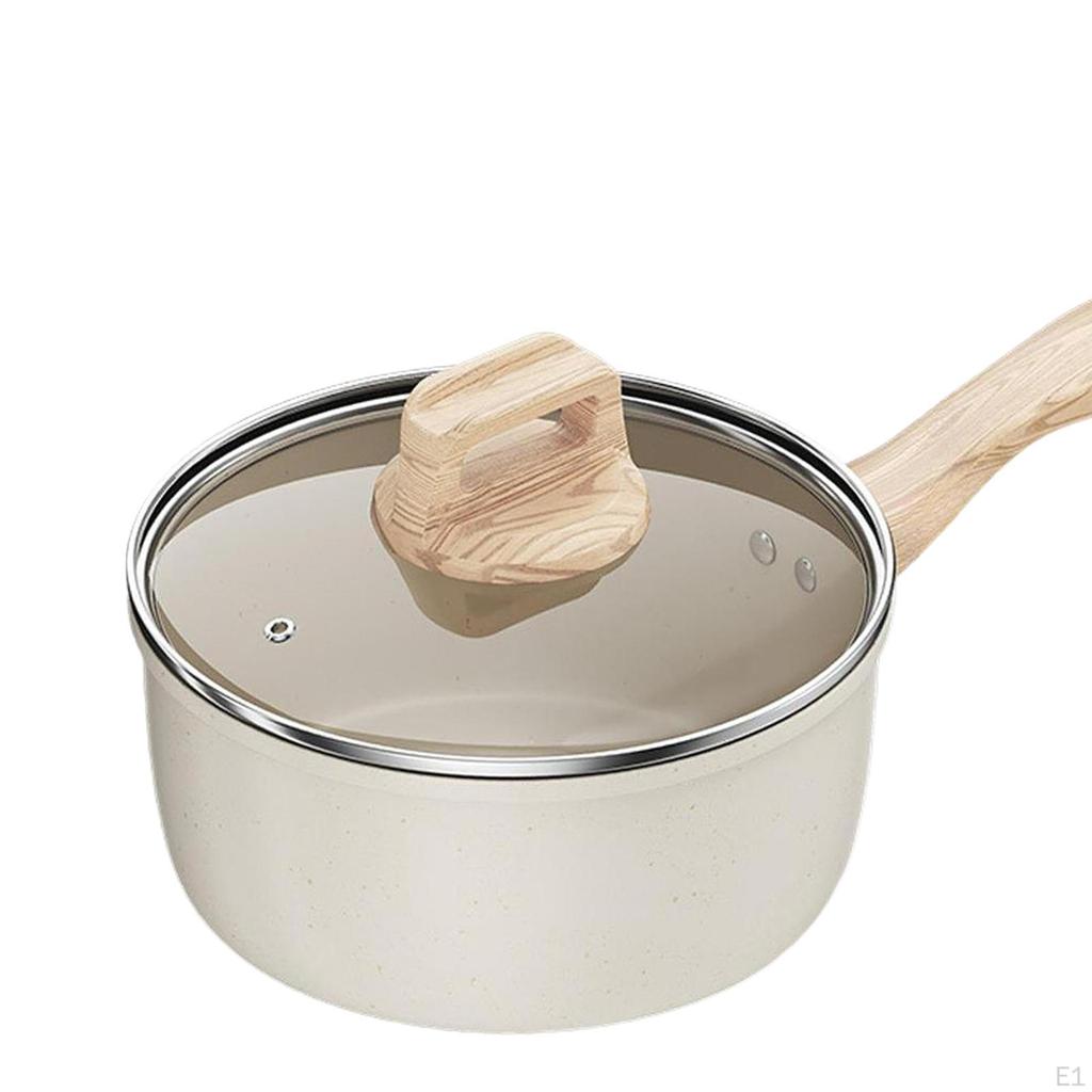 Milk Pan Butter Warmer Cookware Anti Scale Handle Infant Breakfast Pot Small Saucepan for Apartment