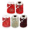 Chinese New Year Pet Outfit with Festival Pattern Traditional Spring Festival Celebrating Pet Costume Vest for Holiday