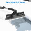 35.4" Ice Scrapers For Car Windshield, Extendable Snow Brush For Car With Foam Grip, Snow Scraper For SUV Truck - Gray
