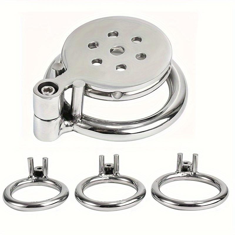 1pc Metal Male Penis Cage Chastity Lock BDSM Bondage Conditioning Adult Erotic Penis Bondage Male Sex Toys