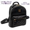 APOSITV PU Quilted Faux Leather Women's Backpack, Leather, Design, Black, Lightweight,