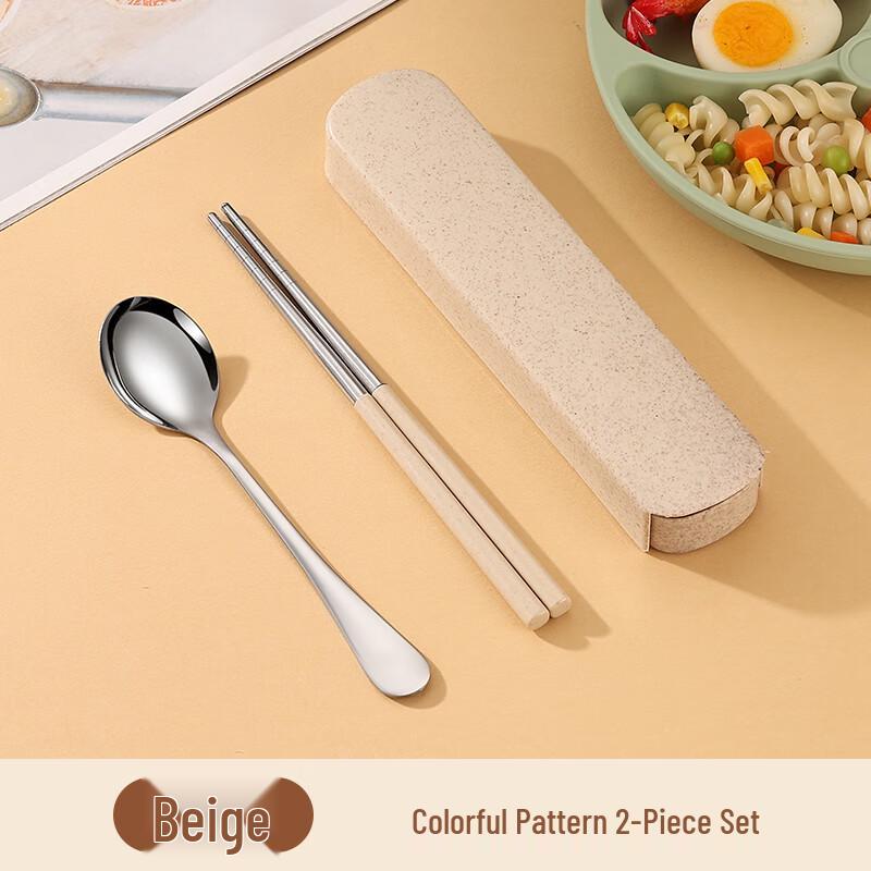 Zhaoran Portable 316 Stainless Steel Chopsticks & Fork Set