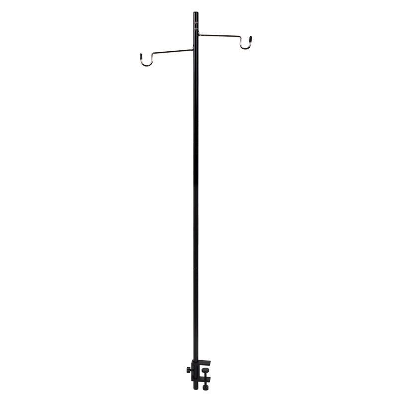 Outdoor Folding Light Frame Aluminum Alloy Camping Light Pole Support Hanging Hook Desktop Insertion for Camping