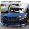 Black For 2016-2024 Chevy Camaro 1LE Style Front Bumper Lip Splitter +Side Skirt