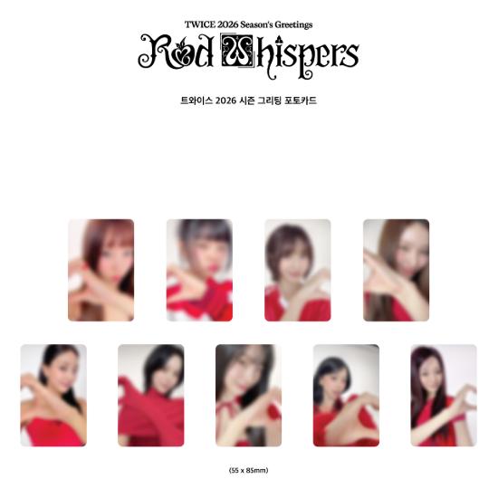 Pre-order TWICE 2026 Season's Greetings RED WHISPERS & SHOP POB