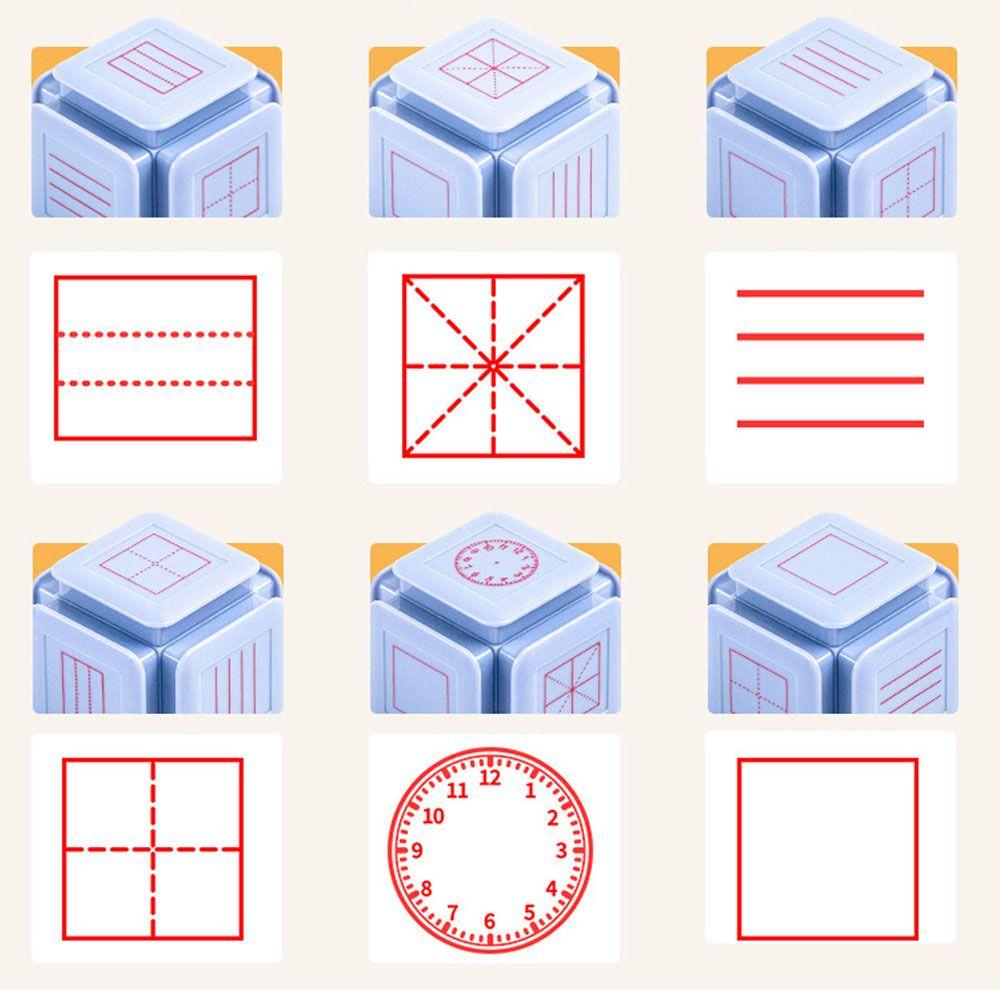 Student Teaching Tools Clock Stamp Teaching Seal Kids Educational Stamper Early Education Seals