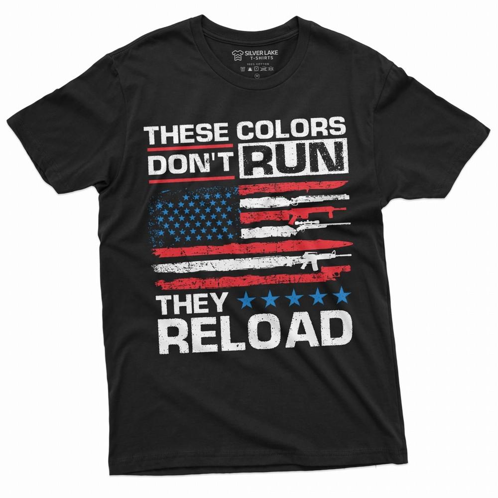 

Мужская футболка «Вторая поправка» с флагом США, патриотическая футболка с оружием, футболка «За Трампа» L