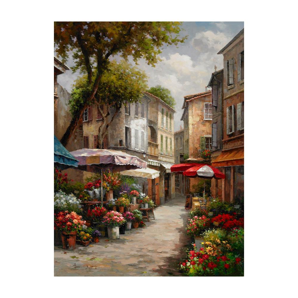 Canvas Painting Classic Europe Natural Idyllic Forest Landscape Picture Vintage Home Wall Art Poster and Prints Wall Art Picture Home Decor