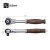 VESSEL Wooden Swivel Ratchet Handle with Non-Slip Grip, 3/8" (9.5mm) Drive, HRH3-SW