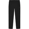 Heritage Solid Color Brand Logo Pattern Lace-Up Mid-Rise Straight Leg Casual Pants Men Pants Black F11M448608F-BK