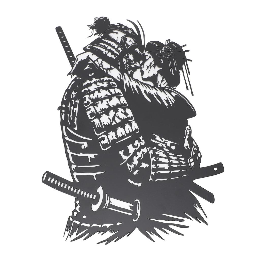 Samurai Wall Art Wrought Iron Warrior Hug Lover Hanging Wall Art Decoration for Living Room Decor