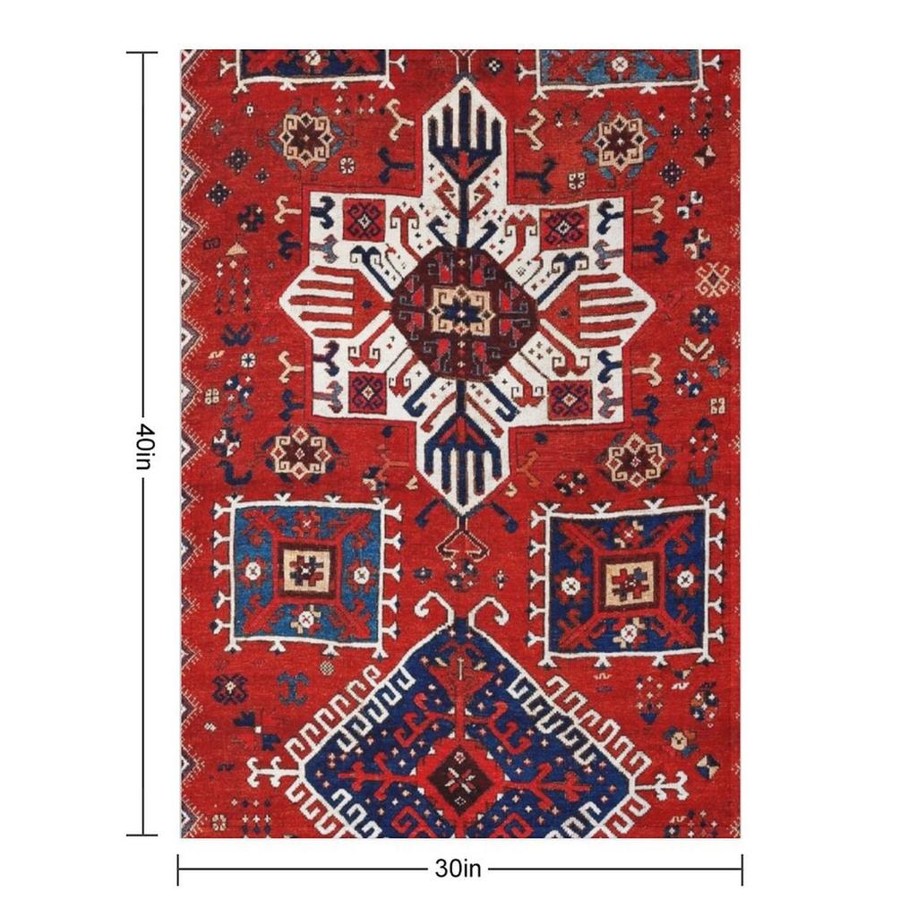 Sivas Central Anatolian Rug Print Throw Blanket Decorative Beds For Baby Giant Sofa warm for winter Blankets