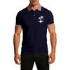 Short Sleeve Polo Shirt with Collar and Cuffs Tree Graphic Print Casual Fit for Men and Women Unisex Style