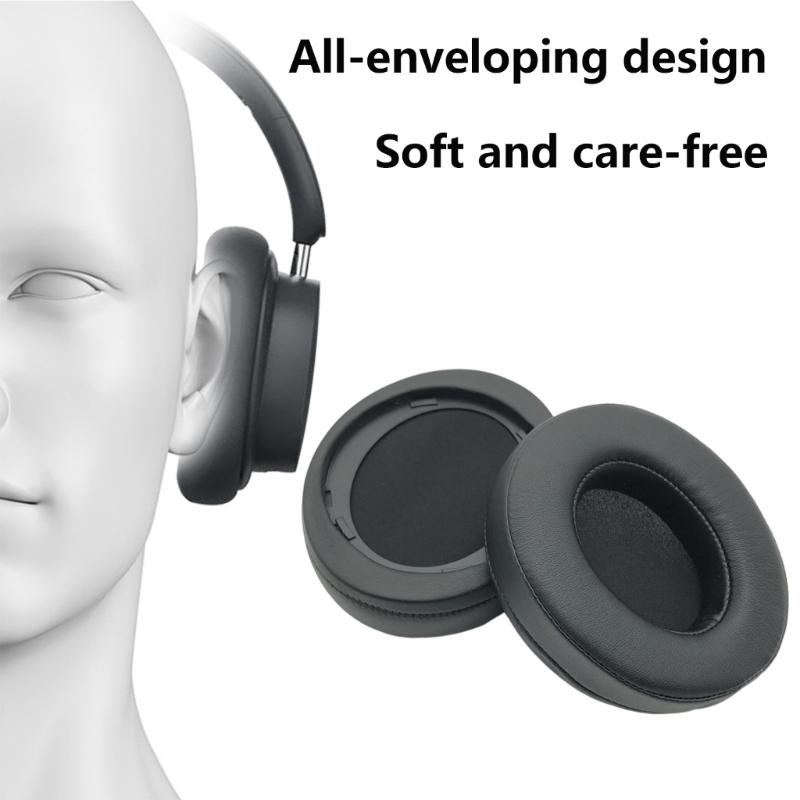 1 Par Almofada de Ouvido Earpad Almofada de Espuma de Memória Capa de Substituição para Fones de Ouvido com Fio SHP9600 SHP9500 Acessórios
