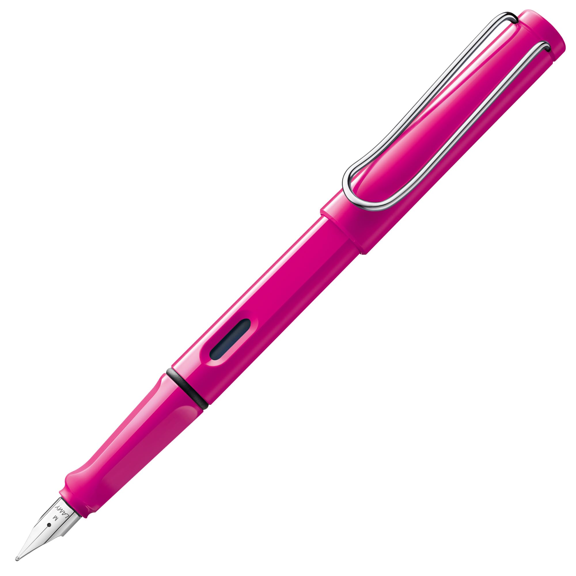 

LAMY Safari Pink Fountain Pen Ergonomic Grip and Polished Steel Size F Ideal for Writing and Calligraphy Includes LAMY T10 Blue Ink Cartridge - Nib, - розовый