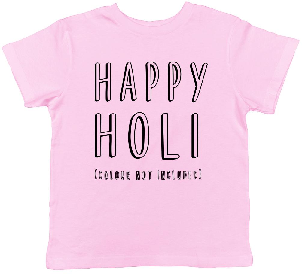 Happy Holi Festival of Colours Childrens Kids T-Shirt Boys Girls 100