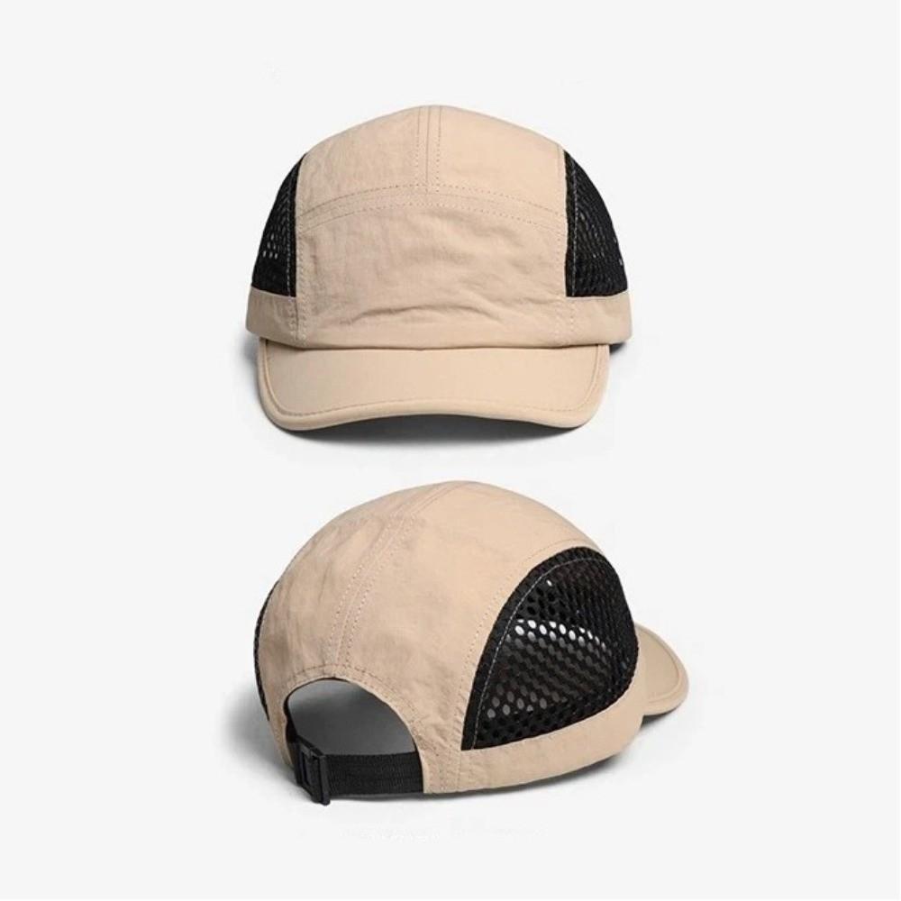 Fashion Thin Baseball Cap Breathable Japanese Style Sun Hat Short Brim Mesh Sport Cap Spring